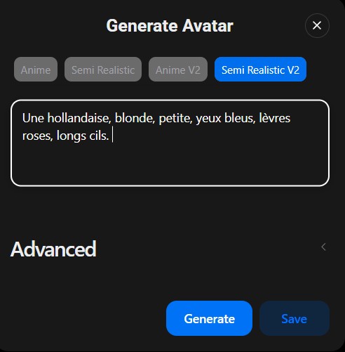 generation avatar spicychat
