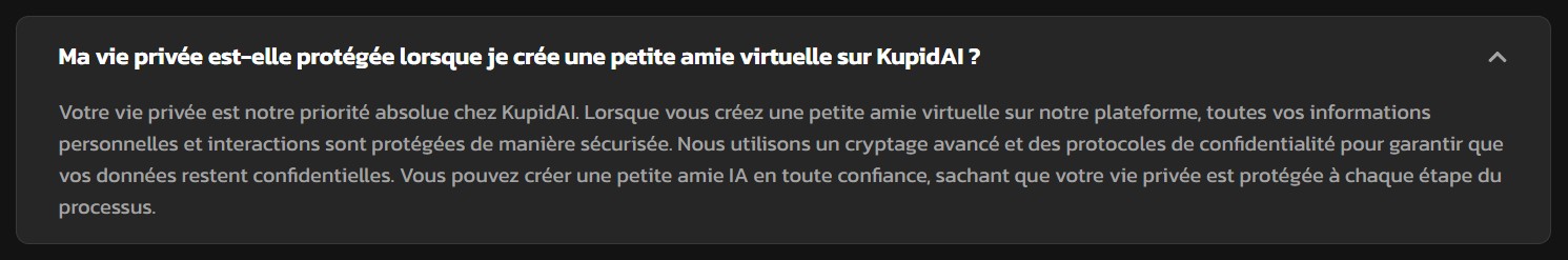 kupid ai données sécurisées