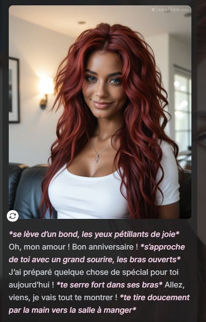 Soulkyn génération d’images dans le chat